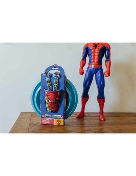 Ensemble Vaisselle pour Enfants Spider-Man CZ11313 Plastique (5 Pièces)