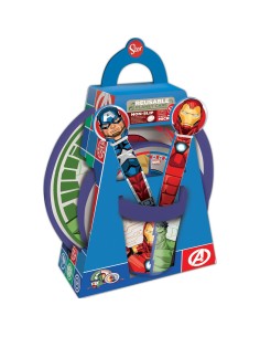 Ensemble Vaisselle pour Enfants The Avengers CZ11304 Plastique (5 Pièces)