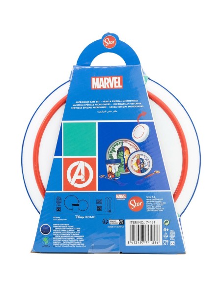 Ensemble Vaisselle pour Enfants The Avengers CZ11304 Plastique (5 Pièces)