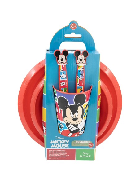Ensemble Vaisselle pour Enfants Mickey Mouse CZ11311 (5 Pièces)