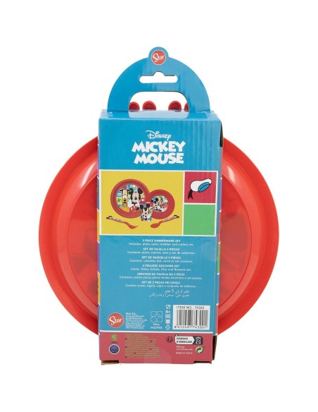 Ensemble Vaisselle pour Enfants Mickey Mouse CZ11311 (5 Pièces)