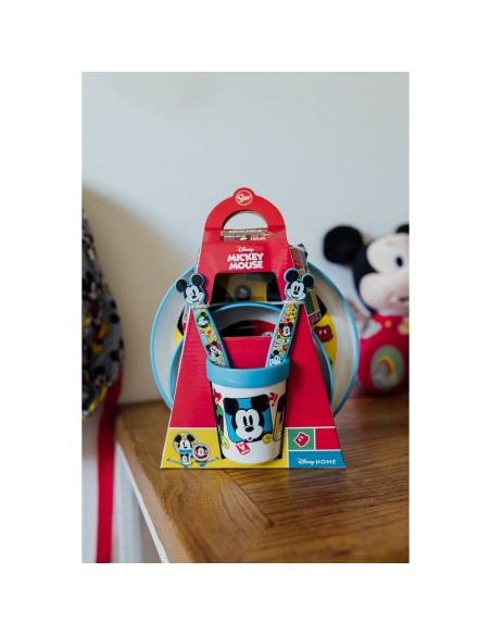 Ensemble Vaisselle pour Enfants Mickey Mouse CZ11306 Plastique (5 Pièces)
