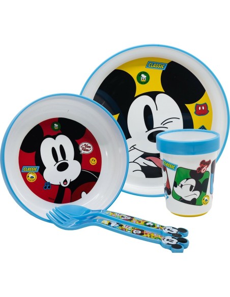 Ensemble Vaisselle pour Enfants Mickey Mouse CZ11306 Plastique (5 Pièces)