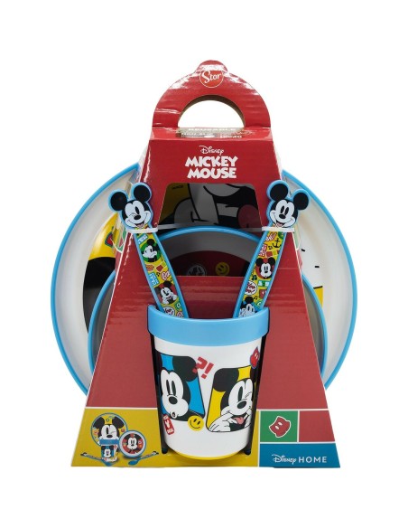 Ensemble Vaisselle pour Enfants Mickey Mouse CZ11306 Plastique (5 Pièces)