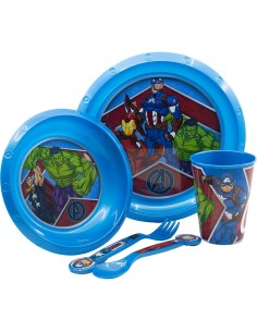Ensemble Vaisselle pour Enfants The Avengers CZ11309 Plastique (5 Pièces) 2