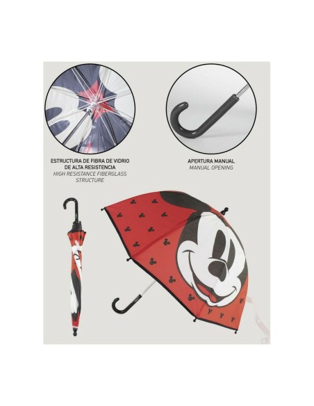 Parapluie Mickey Mouse Rouge (Ø 71 cm)