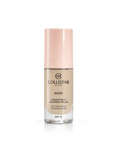 Fonds de teint liquides Collistar NUDO Nº 1N Avorio Spf 15 30 ml