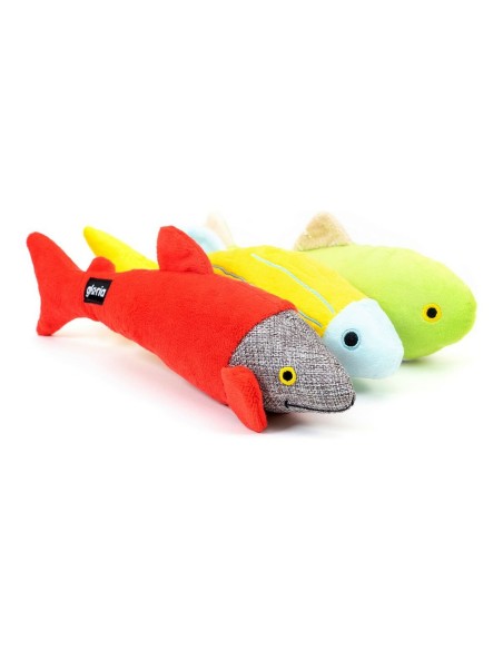 Jouet pour chien Gloria Linkin 6 x 8 x 25 cm Poisson Polyester polypropylène