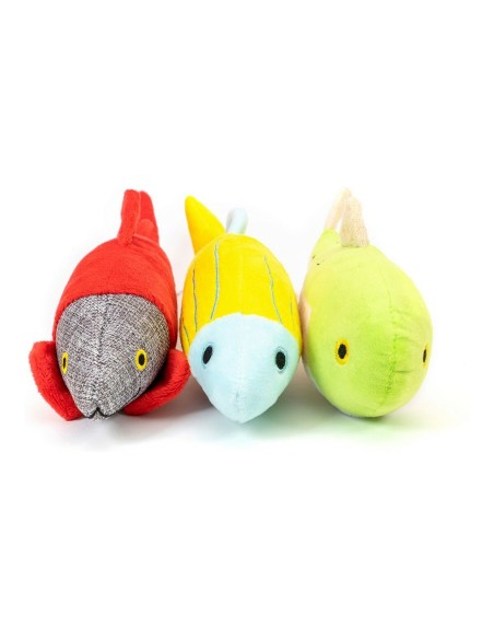 Jouet pour chien Gloria Linkin 6 x 8 x 25 cm Poisson Polyester polypropylène