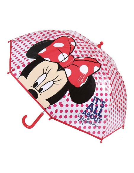 Parapluie Minnie Mouse Rouge 100 % POE (Ø 71 cm)