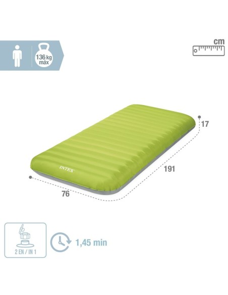 Air bed Intex 76 x 11 x 191 cm (6 Unités)