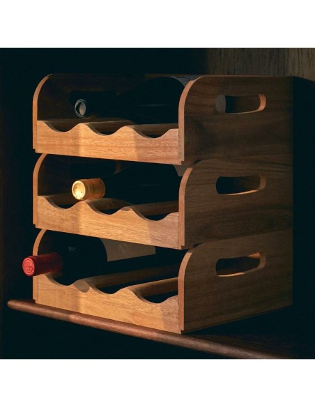Range Bouteilles Home ESPRIT Naturel 29 x 26 x 12 cm