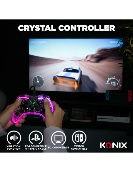 Contrôle des jeux KONIX Crystal