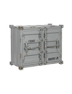Range Bouteilles Home ESPRIT Gris Bleu ciel 77 x 41 x 64 cm