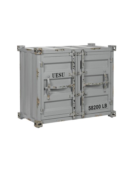 Range Bouteilles Home ESPRIT Gris Bleu ciel 77 x 41 x 64 cm