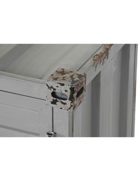 Range Bouteilles Home ESPRIT Gris Bleu ciel 77 x 41 x 64 cm