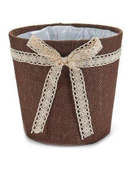 Pot Ibergarden Gris Naturel Chocolat 18 x 17 x 18 cm