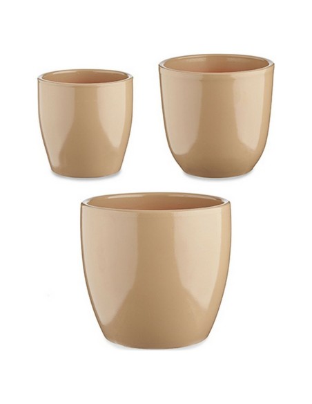 Set de pots Ibergarden CAZORLA-1019 Beige Argile