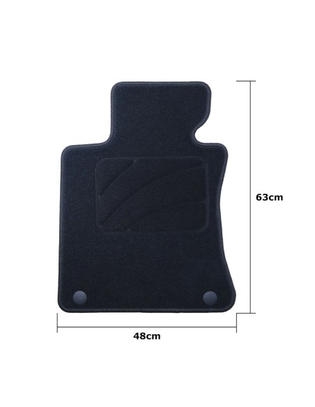 Set de tapis de voitures OCC Motorsport OCCBW0013YE Bmw E63 Serie 6 Coupe