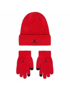 Bonnet, écharpe et gants Nike Jan Jordan Essentials Rouge