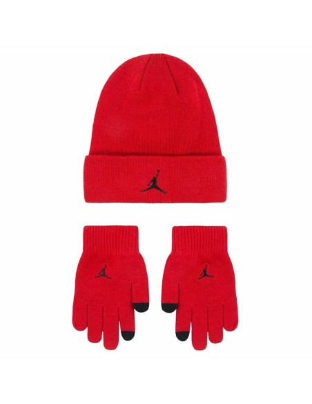 Bonnet, écharpe et gants Nike Jan Jordan Essentials Rouge