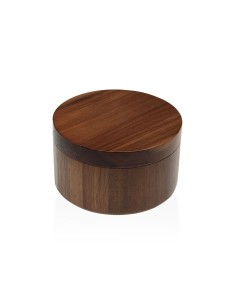 Salière avec couvercle Versa Bambou Bois d'acacia 11,7 x 6,8 x 11,7 cm 2