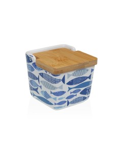 Salière avec couvercle Versa AQUA 2 Céramique 8,8 x 8,5 x 8,8 cm