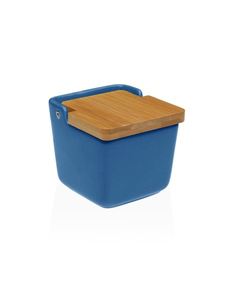 Salière avec couvercle Versa Bleu Céramique 8,8 x 8,5 x 8,8 cm