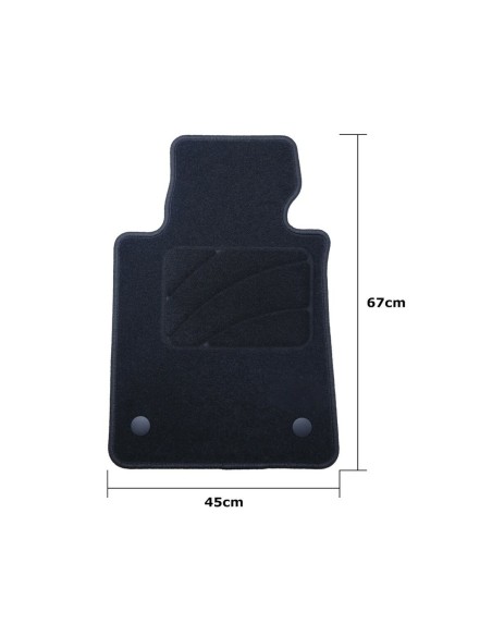 Set de tapis de voitures OCC Motorsport OCCBW0024 Bmw E88 Serie 1 Cabrio 5 Pièces
