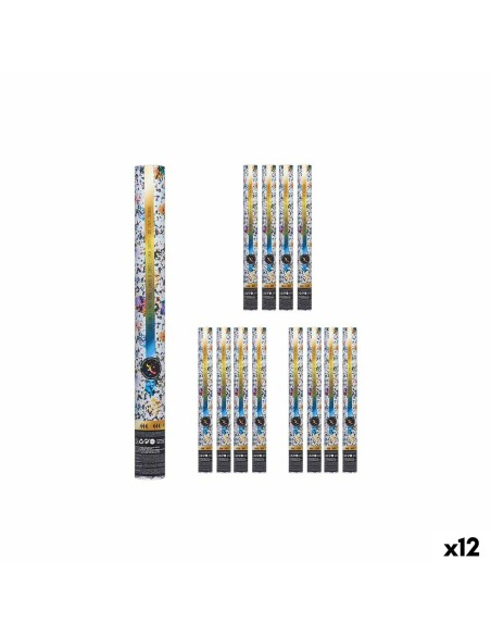 Canon à confettis XZY99A-50 Multicouleur Papier Carton Plastique 5 x 49 x 5 cm (12 Unités)