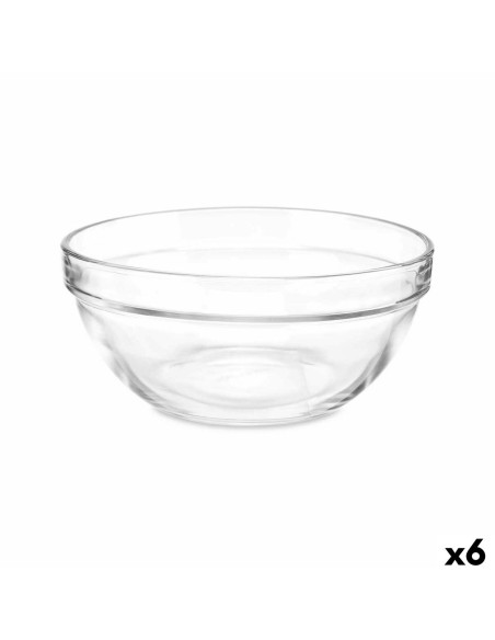 Bol mélangeur Vivalto 76760 Transparent verre 14 x 6,5 x 14 cm 6 Unités