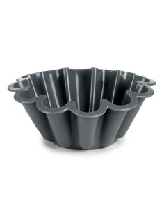 Moule à pâtisserie Kinvara HH477 Gris clair Gris foncé Silicone 1,5 L 24,5 x 10 x 24,5 cm (6 Unités) 2