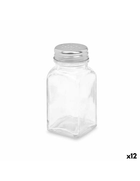 Salière Vivalto YHP-F0409/DH12 Transparent Métal verre 4 x 9 x 4 cm (12 Unités)