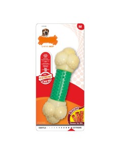 Jouet pour chien Nylabone Extreme Chew Double Action Bacon Menthe 2 en 1 Caoutchouc Taille M Nylon