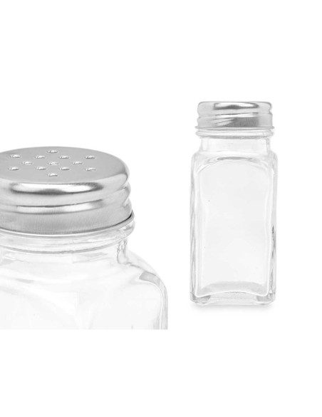 Salière Vivalto YHP-F0409/DH12 Transparent Métal verre 4 x 9 x 4 cm (12 Unités)