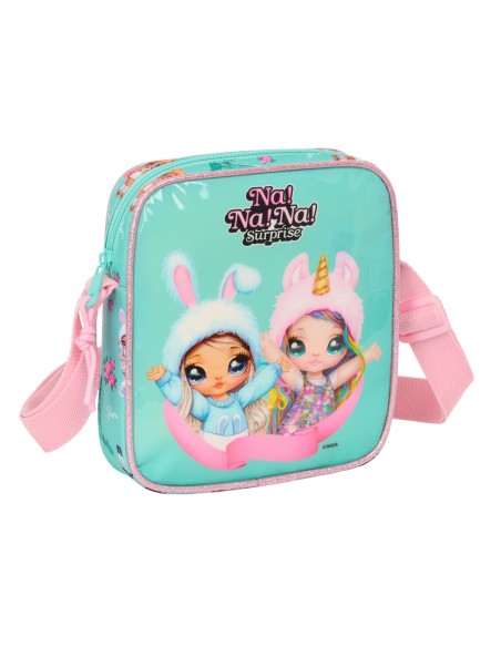 Sac à Bandoulière Na!Na!Na! Surprise Bunny Rose Turquoise 16 x 18 x 4 cm