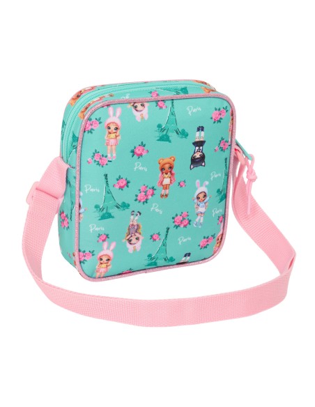 Sac à Bandoulière Na!Na!Na! Surprise Bunny Rose Turquoise 16 x 18 x 4 cm