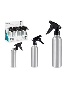 Bouteille Pulvérisatrice Berilo 37581 Noir Argenté Aluminium polypropylène 300 ml (12 Unités) 2
