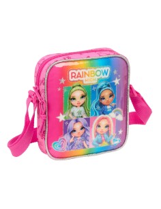 Sac à Bandoulière Rainbow High Shine Multicouleur 16 x 18 x 4 cm