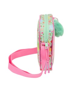 Sac à Bandoulière Disney Princess Bloom Vert Rose 16 x 18 x 4 cm 2
