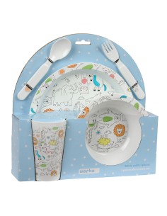 Set de vaisselle pour enfants Safta Zoo Polyester 26 x 26 x 9 cm