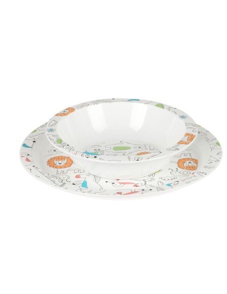 Set de vaisselle pour enfants Safta Zoo Polyester 26 x 26 x 9 cm