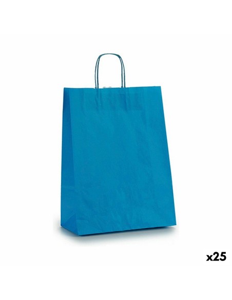 Sac en papier Pincello 32412 Bleu 12 x 52 x 32 cm (25 Unités)