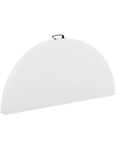 Marbueno Table Pliable Résine Blanc D.122x74 cm Catering, Plage et Camping 10530 2