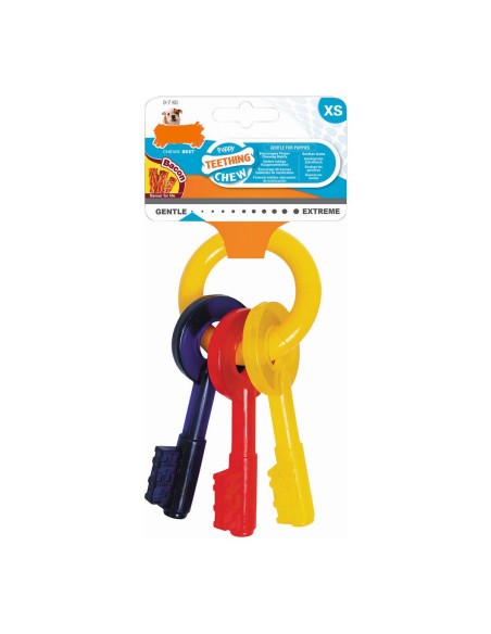 Jouet pour chien Nylabone Clés Bacon Taille S Nylon Thermoplastique Chiots