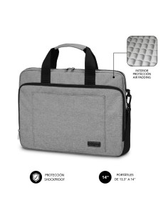 Housse pour ordinateur portable Subblim SUBLB4APLB01 Gris 14"