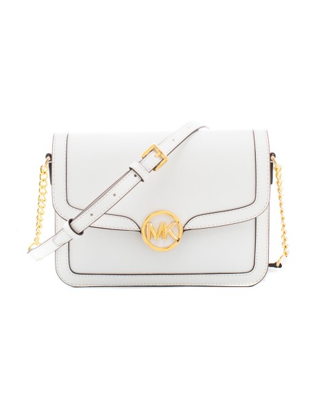 Sac à Bandoulière Michael Kors Leida Blanc 23 x 16 x 7 cm