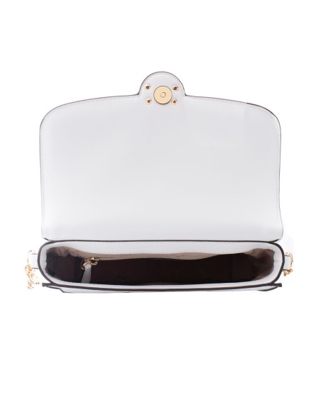 Sac à Bandoulière Michael Kors Leida Blanc 23 x 16 x 7 cm