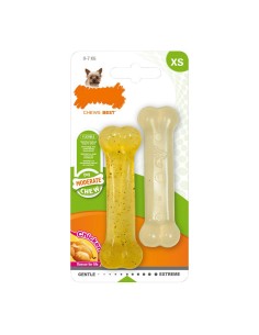 Jouet pour chien Nylabone Moderate Chew Twin Thermoplastique Poulet XS (2 pcs)
