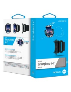 Bracelet pour Téléphone Portable Mobilis 030003 Noir Silicone 2
